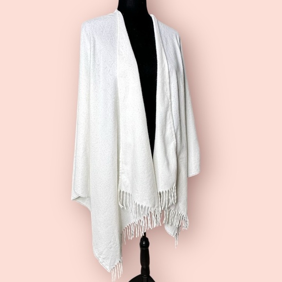 MIXIT Off White Soft Knit Wrap sz ONESIZE - Picture 7 of 14